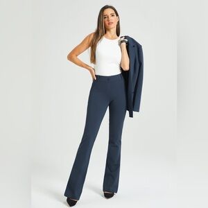 Betabrand Dark Blue Flare Pants